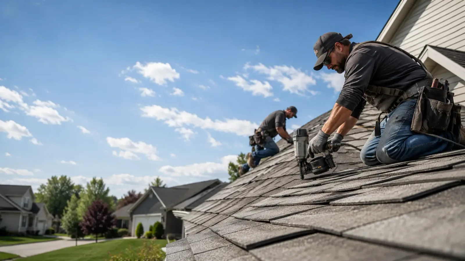 Storm Damage Roof Repair in Hammon, OK near me